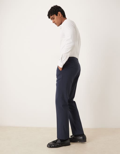ASOS DESIGN slim suit pants in navy, 3 of 5