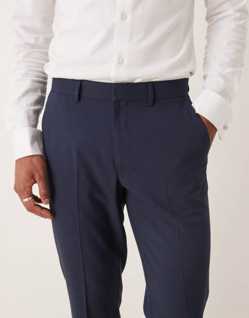 ASOS DESIGN slim suit pants in navy, 4 of 5