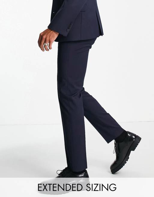 ASOS DESIGN slim suit pants in navy