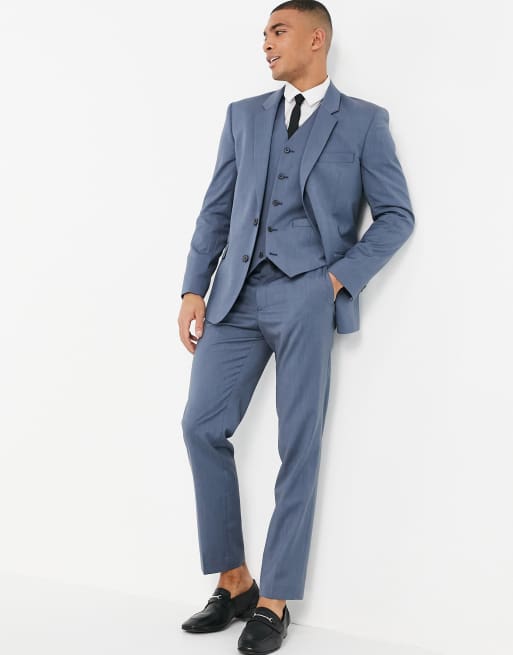 ASOS DESIGN slim suit in blue, 2 of 3