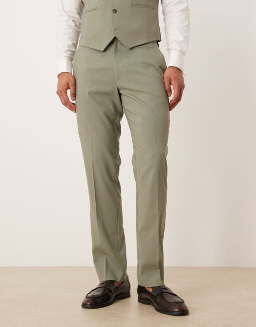 ASOS DESIGN slim suit pants in sage, 2 of 5