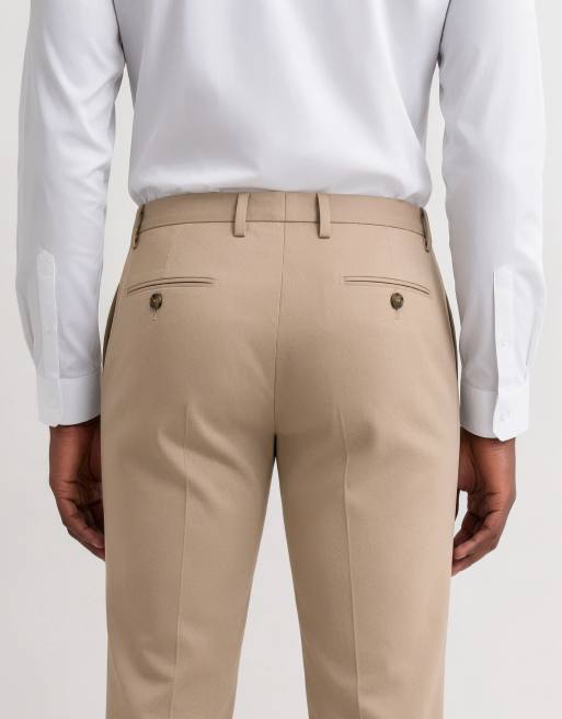 ASOS DESIGN slim suit pants in stone, 8 of 9