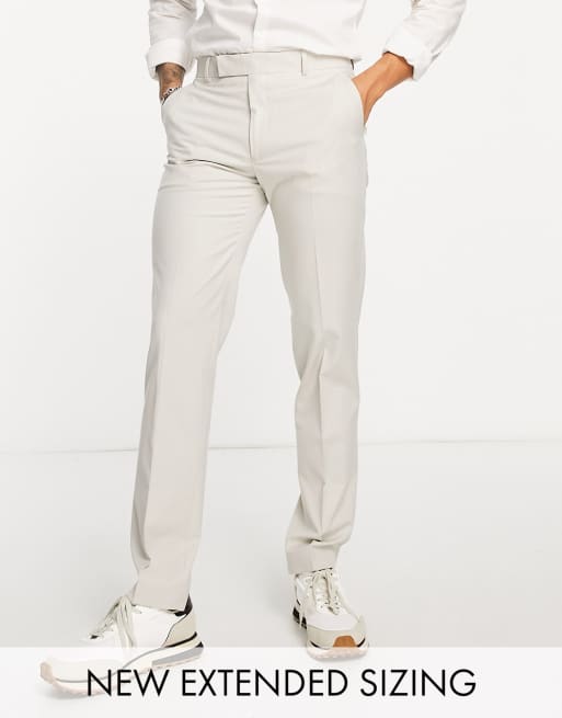 ASOS DESIGN slim suit pants in stone ASOS