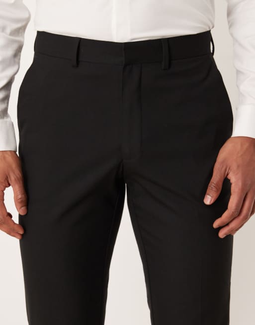 ASOS DESIGN slim suit trouser in black, 5 of 5
