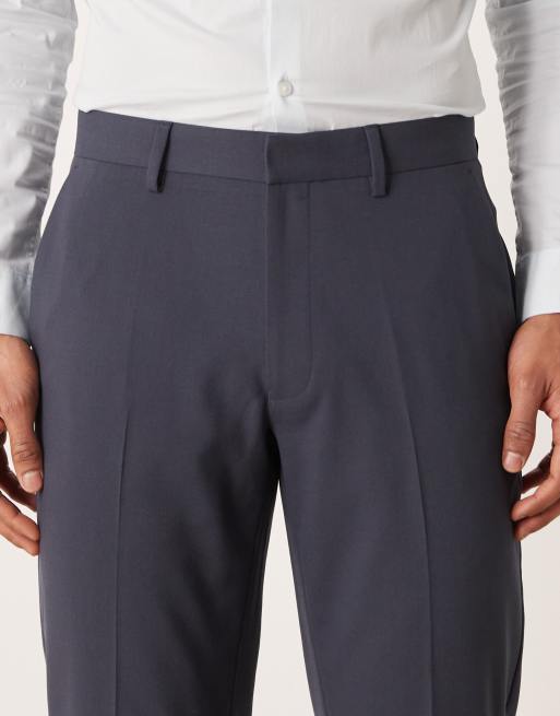 ASOS DESIGN slim suit trouser in navy, 4 of 5