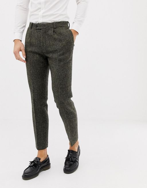 Micro Pattern Tweed Pant