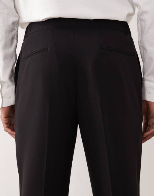 ASOS DESIGN slim suit trousers in black crepe, 5 of 5