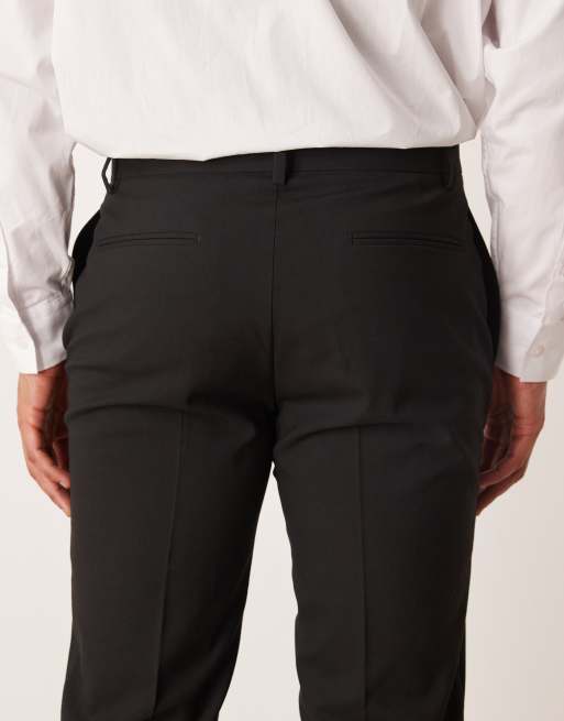 ASOS DESIGN slim suit trousers in black, 4 of 5