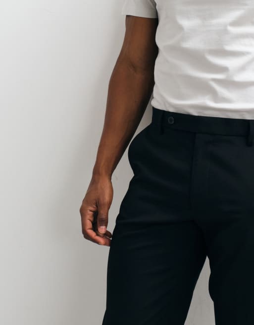 ASOS DESIGN slim suit trousers in black, 4 of 5