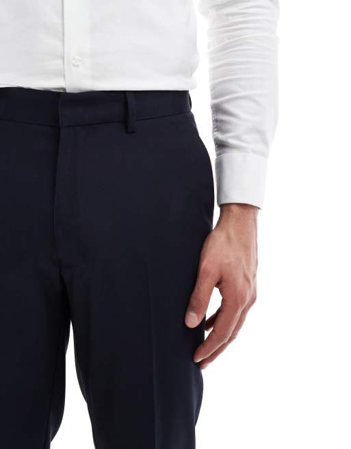 ASOS DESIGN slim suit trousers in dark navy, 5 of 5