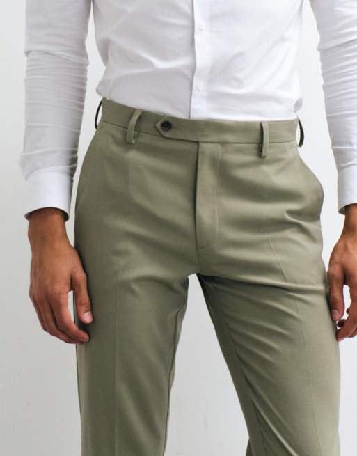 ASOS DESIGN slim suit trousers in green, 3 of 5