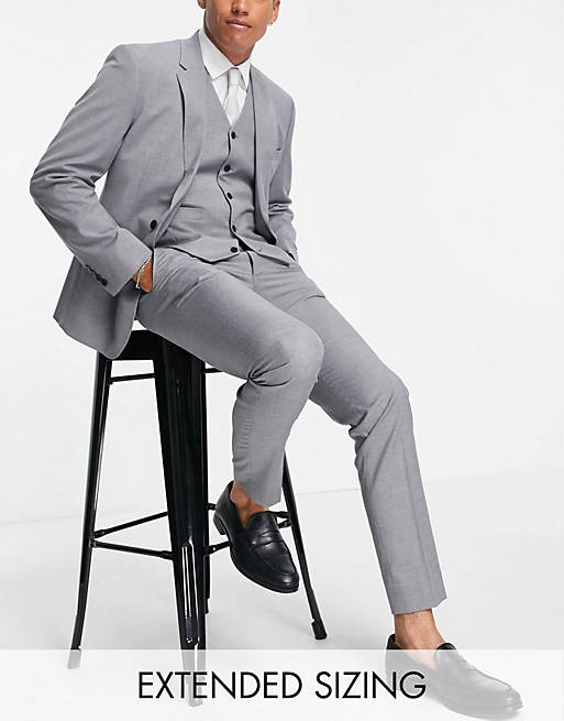 asos.com | ASOS DESIGN slim suit trousers in grey