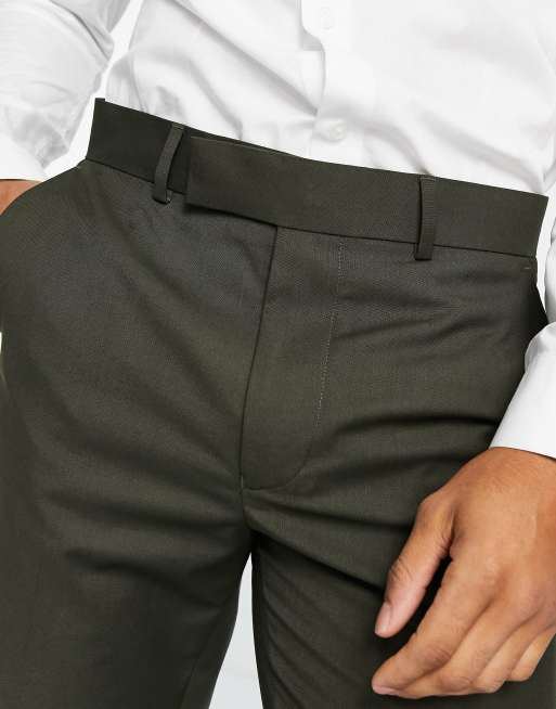 Slim fit khaki hot sale dress pants