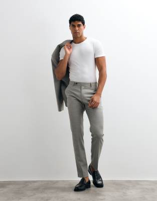 Asos Design Slim Suit Trousers In Grey
