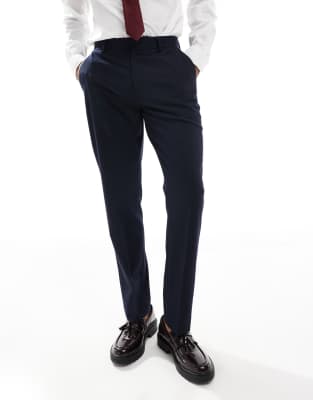 ASOS DESIGN slim suit trousers in navy φωτογραφία