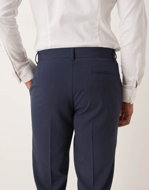 ASOS DESIGN slim suit trousers in navy, 5 of 5