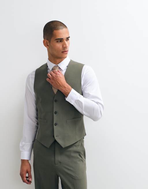 ASOS DESIGN slim suit in mid khaki, 4 of 4