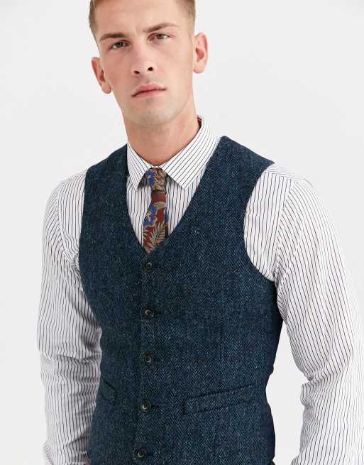 Asos shop tweed waistcoat