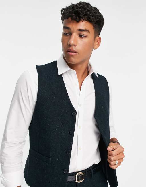 Tweed waistcoat outlet asos