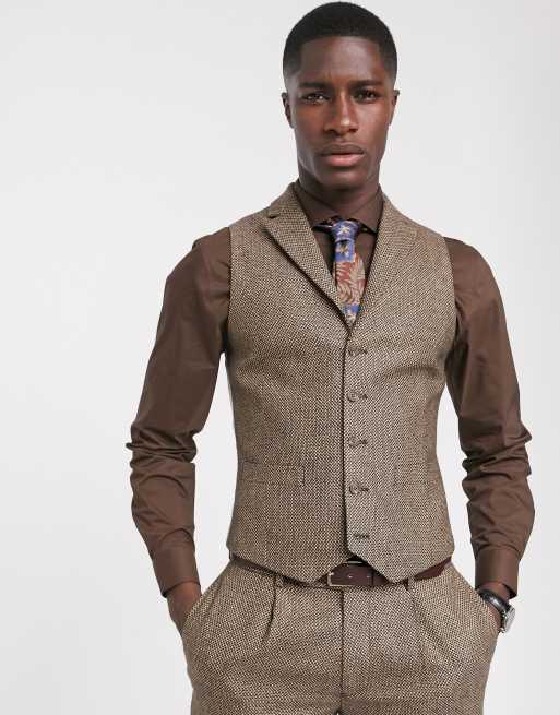 Tweed waistcoat outlet asos