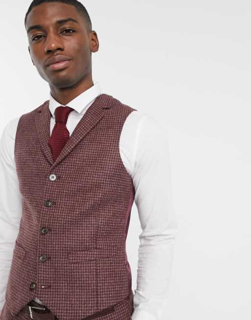 Grey suit burgundy waistcoat best sale