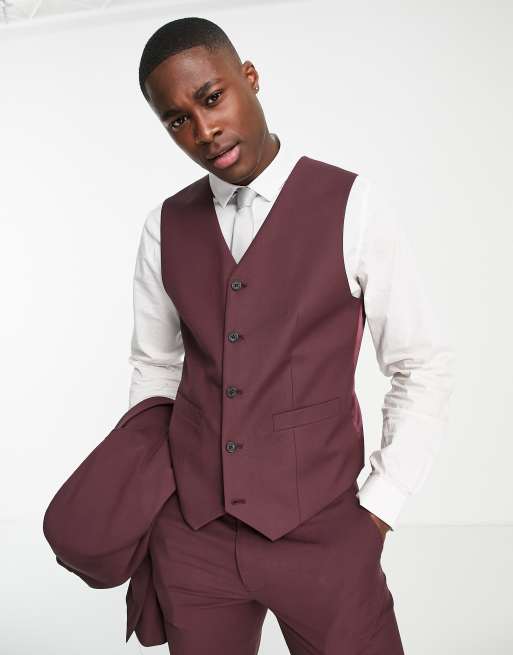 Burgundy hotsell waistcoat next