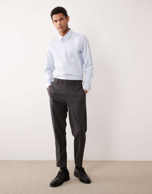 ASOS Design - Slim Textured Dress Shirt - Men - Cotton/Spandex - XL