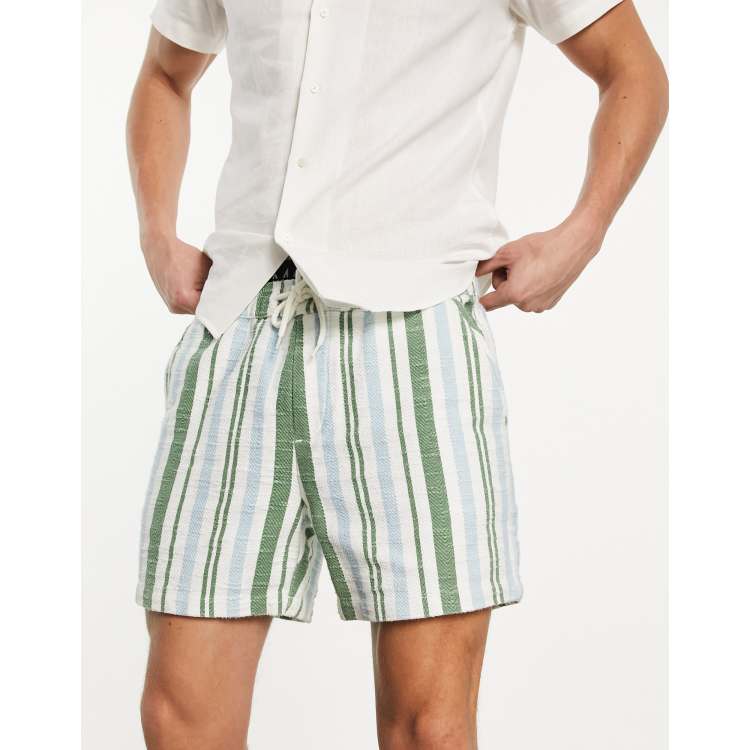 Asos striped sale shorts