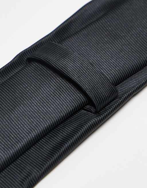 ASOS DESIGN slim tie in black