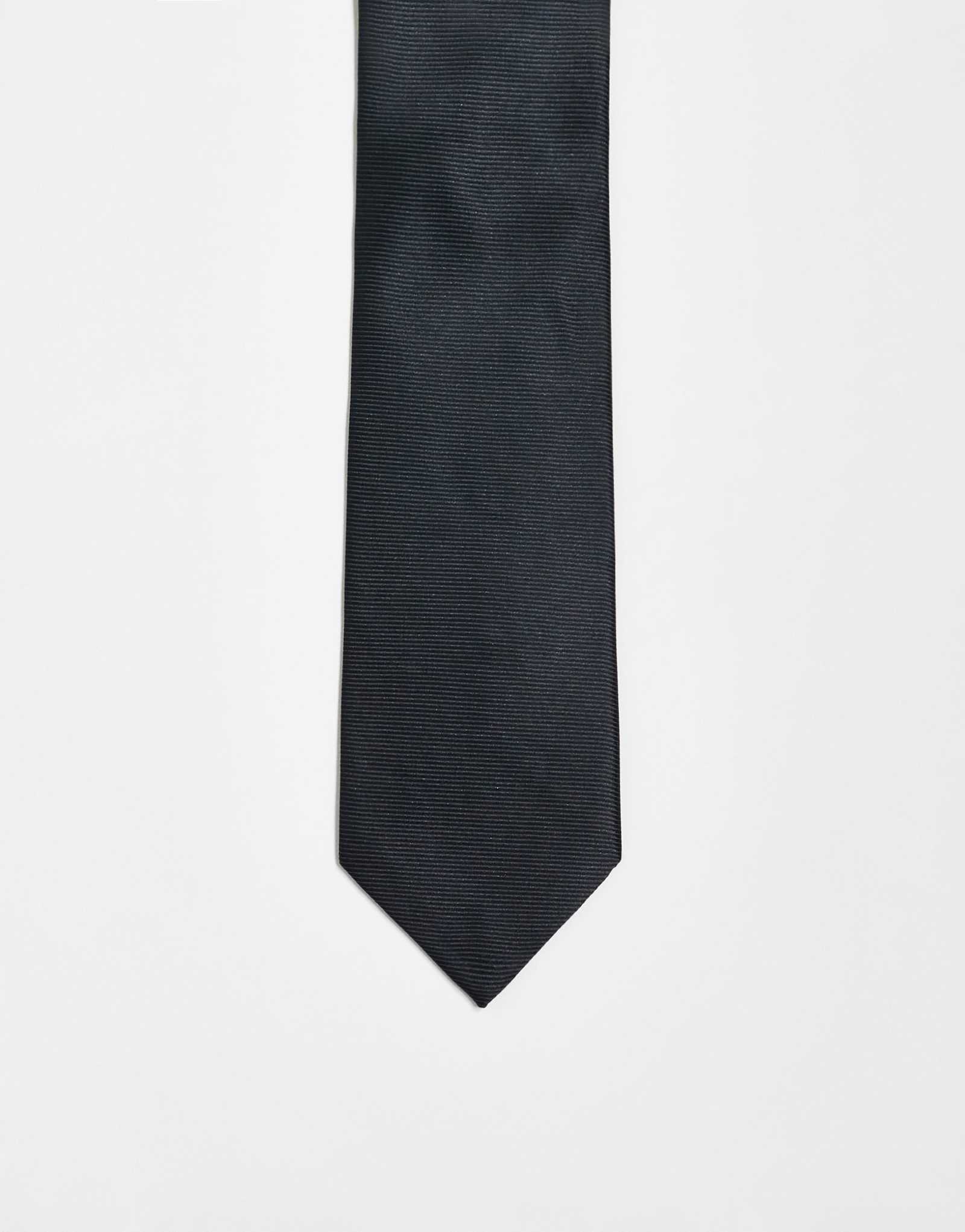 Узкий галстук ASOS DESIGN черного цвета