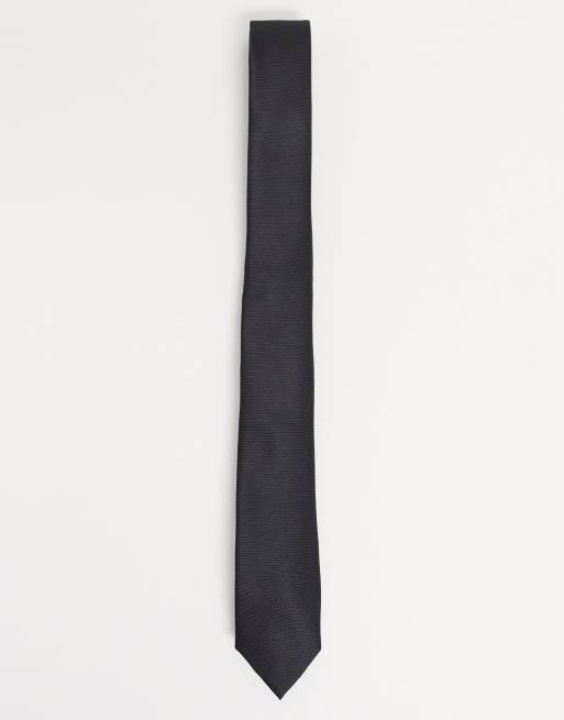 ASOS DESIGN slim tie in black | ASOS