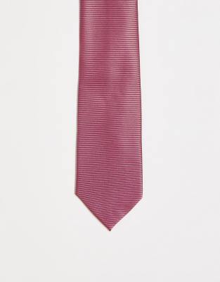 ASOS DESIGN ASOS DESIGN slim tie in dark rose-Pink