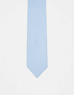 ASOS DESIGN slim tie in pastel blue