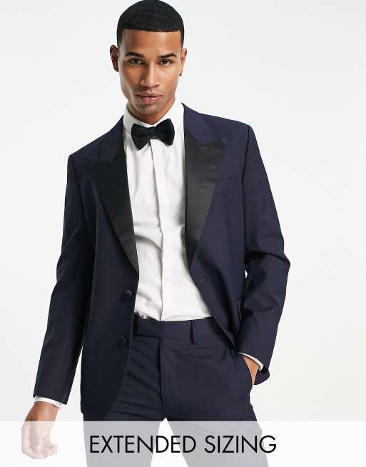 Asos mens navy on sale suit