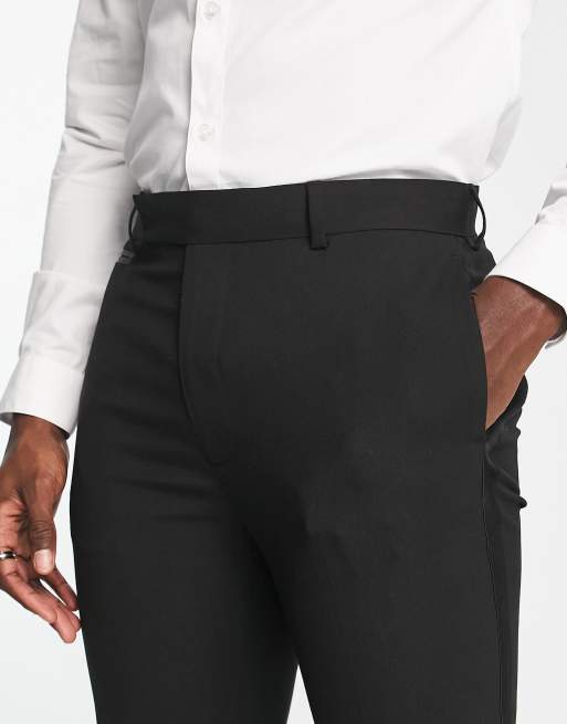 slim fit dress slacks Alberto Jeans | Black Textured Ceramica Stone Fit Pants