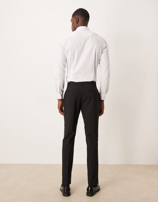 ASOS DESIGN slim tuxedo pants in black, 2 of 5