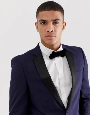 asos blue tuxedo