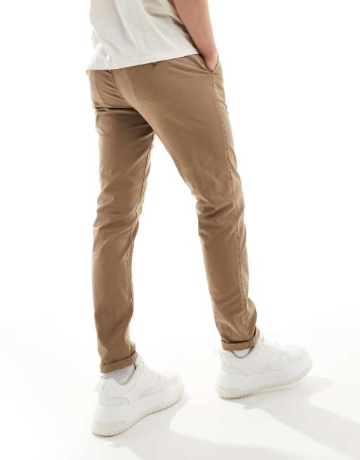 Pantalon clarifier chino jogger ecru homme