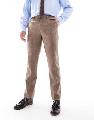 Asos Design Slim Wool Blend Suit Pants
