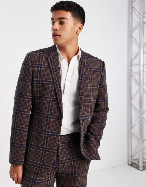 Mens dogtooth 2025 check jacket