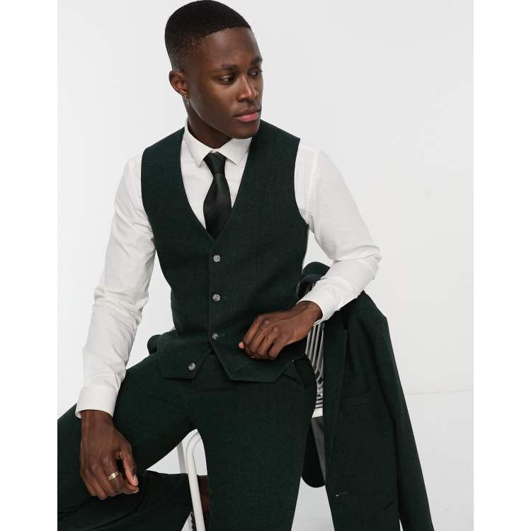 Olive green 2025 suit vest