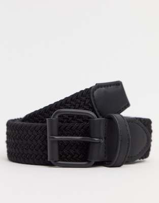 black woven belt