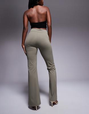 ASOS DESIGN SLINKY BASE LAYER FLARES WITH V-WAISTBAND 