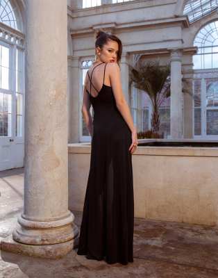 asos design slinky maxi dress