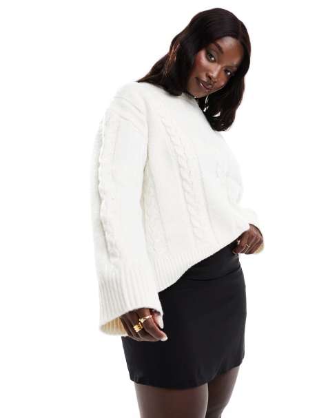 ASOS DESIGN slinky Curve mini skort in black - view 1