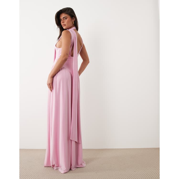 pale pink long dress Lulus | Light Ruffled Tiered Maxi | Womens | XX-Small (Available in XS, M, L, XL) Whether youre walking down the aisle as a bridesmaid or turning heads as a guest ASOS Design - Maxi Dress