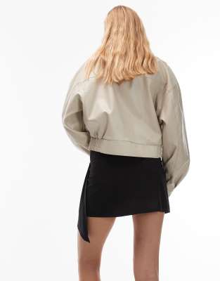 Asos Design Slinky Mini Skort With Wrap Detail In Black