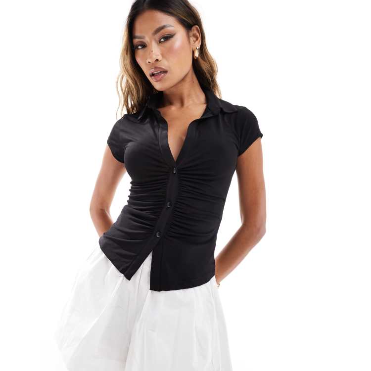 Out from under alexa ruched short sleeve top sales