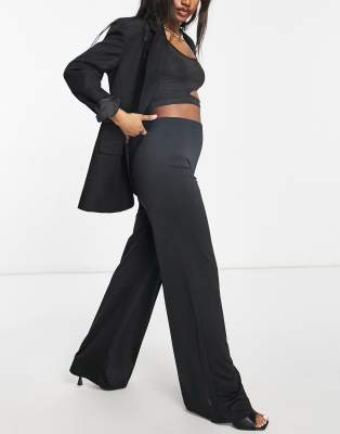 tuxedo pleated pants