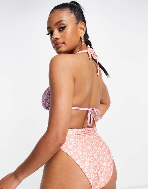 Vita Alta Costume Da Bagno Uomini ASOS DESIGN Slip Bikini A Vita